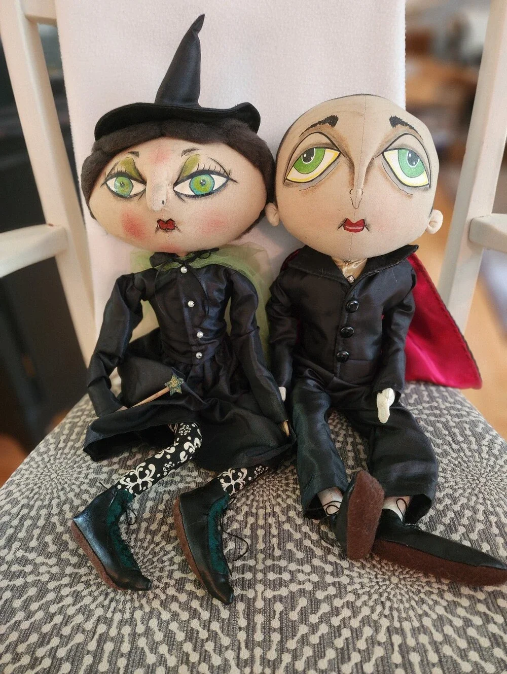 Norbert Vampire And Xanzabelle Witch By Joe Spencer. Not A Toy.